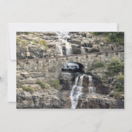 Waterfall at Glacier National Park ノートカード
