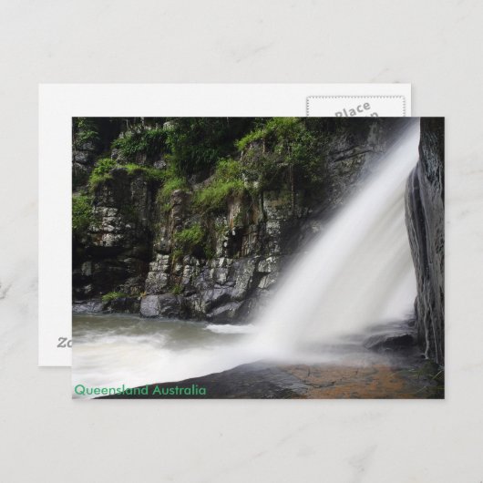 Waterfall Australiaはがき ポストカード (正面/裏面)