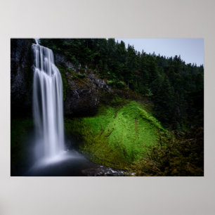 Waterfall forest ポスター