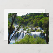 Waterfall in Krka National Park – クロアチアのポストカード ポストカード (正面/裏面)