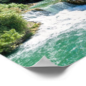 Waterfall in Krka National Park - Dalmatia,Croatia ポスター (角)