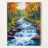 Waterfall Nature Landscape Painting プランナー手帳 (裏面)
