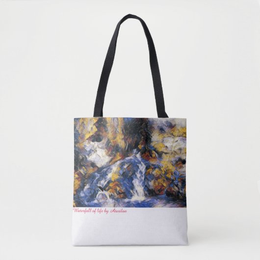 Waterfall of life - Artist - Atorilon Tote Bag トートバッグ (正面)