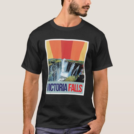 Waterfall Souvenir Africa Victoria Falls Zimbabwe  Tシャツ (正面)