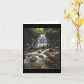 Waterfall Style Life_ Pastel Falls And Nature Call カード (黄色い花)