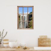 Waterfall View from a Window ポスター (キッチン)