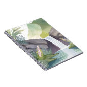 Waterfall Whisper | Nature Watercolor Landscape ノートブック (右側)