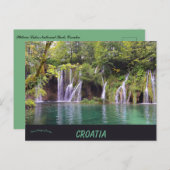 Waterfalls at Plitvice Lakes National Park Croatia ポストカード (正面/裏面)