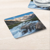 Waterfalls | Aviolo Lake, Italy スクエアペーパーコースター (アングル)