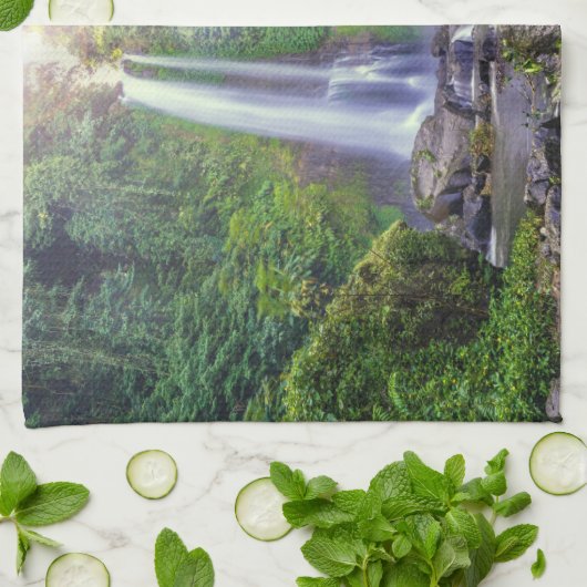 Waterfalls | Bali, Indonesia キッチンタオル (折り畳み)