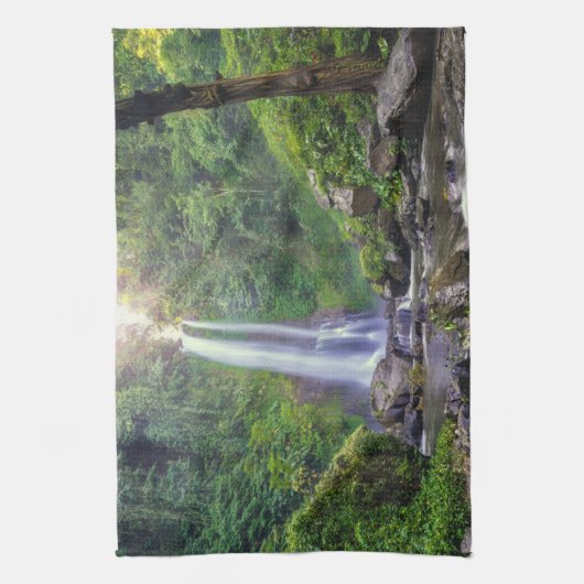 Waterfalls | Bali, Indonesia キッチンタオル (縦)
