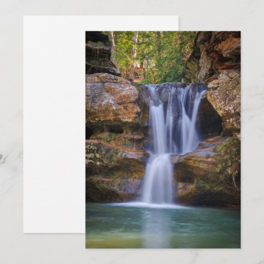 Waterfalls | Cedar Falls, Ohio サンキューカード (正面/裏面)