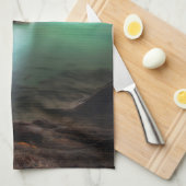 Waterfalls | Erawan Waterfall, Thailand キッチンタオル (四つ折り)