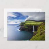 Waterfalls | Faroe Islands, Denmark ポストカード (正面/裏面)