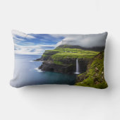 Waterfalls | Faroe Islands, Denmark ランバークッション (正面)