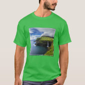 Waterfalls | Faroe Islands, Denmark Tシャツ (正面)