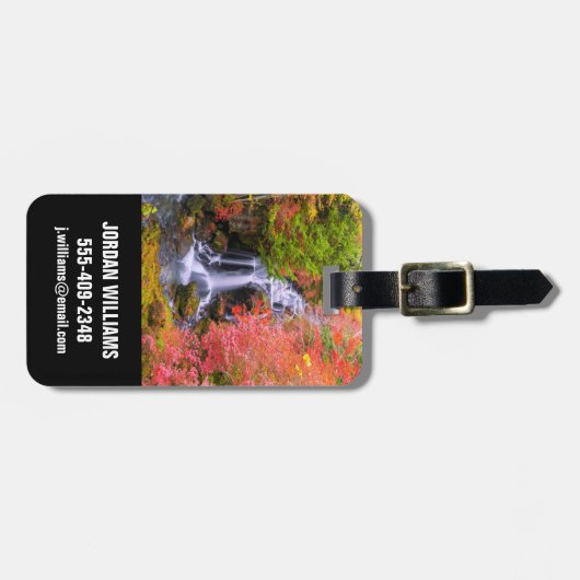 Waterfalls | Faucet Waterfalls Nikko Japan Fall ラゲッジタグ (正面横)