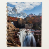 Waterfalls | Fitz Roy Mountain, Argentina プランナー手帳 (正面)