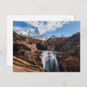 Waterfalls | Fitz Roy Mountain, Argentina ポストカード (正面/裏面)
