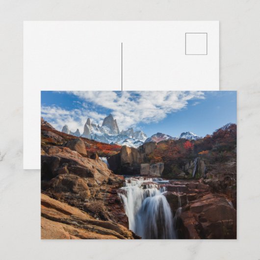 Waterfalls | Fitz Roy Mountain, Argentina ポストカード (正面/裏面)