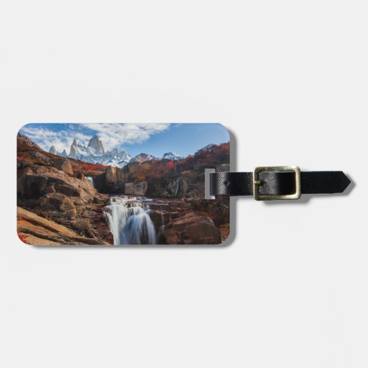 Waterfalls | Fitz Roy Mountain, Argentina ラゲッジタグ (正面横)