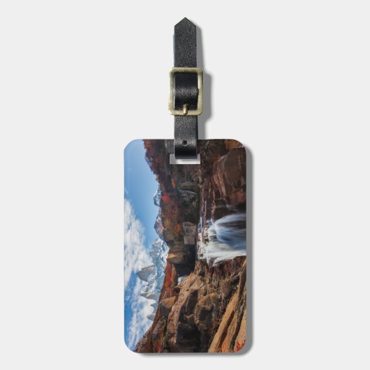 Waterfalls | Fitz Roy Mountain, Argentina ラゲッジタグ (正面縦)