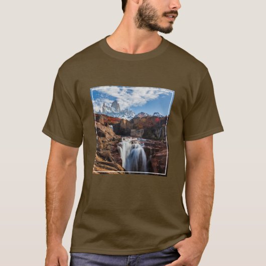 Waterfalls | Fitz Roy Mountain, Argentina Tシャツ (正面)