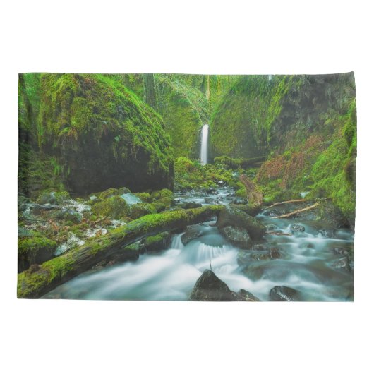 Waterfalls | Grotto Falls, Oregon 枕カバー (裏面)