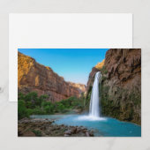 Waterfalls | Havasu Falls at Sunset サンキューカード (正面/裏面)