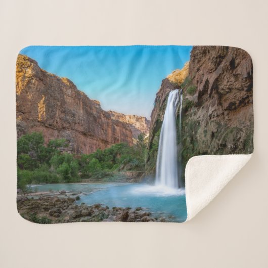 Waterfalls | Havasu Falls at Sunset シェルパブランケット (正面(横))