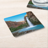Waterfalls | Havasu Falls at Sunset スクエアペーパーコースター (アングル)