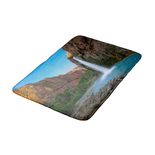 Waterfalls | Havasu Falls at Sunset バスマット (アングル)