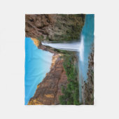 Waterfalls | Havasu Falls at Sunset フリースブランケット (正面)