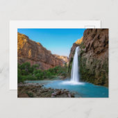 Waterfalls | Havasu Falls at Sunset ポストカード (正面/裏面)