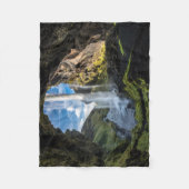 Waterfalls | Icelandic Waterfall フリースブランケット (正面)