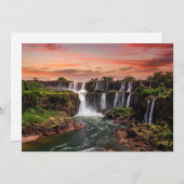 Waterfalls | Iguacu National Park サンキューカード (正面/裏面)