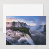 Waterfalls | Iguazu Waterfall, Brazil サンキューカード (正面/裏面)