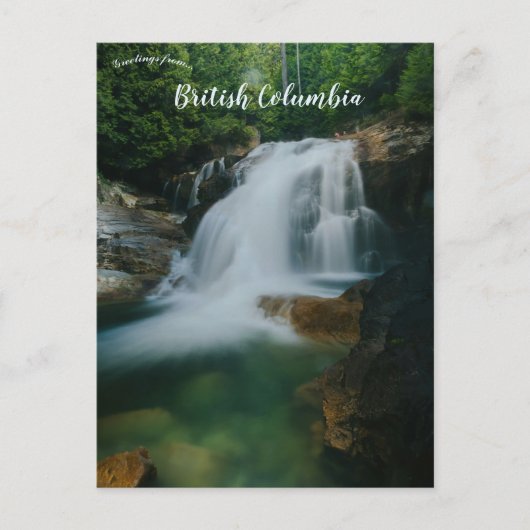 Waterfalls in Golden Ears Park Maple Ridge BC ポストカード (正面)