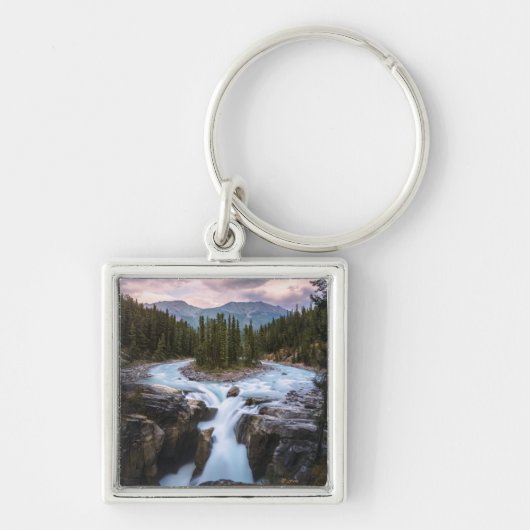 Waterfalls | Jasper National Park, Canada キーホルダー (正面)