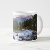 Waterfalls | Jasper National Park, Canada ジャンボコーヒーマグカップ (正面右)