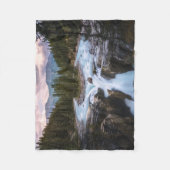 Waterfalls | Jasper National Park, Canada フリースブランケット (正面)