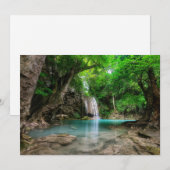 Waterfalls | Kanchanaburi, Thailand サンキューカード (正面/裏面)