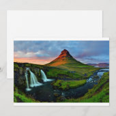 Waterfalls | Kirkjufell, Iceland サンキューカード (正面/裏面)