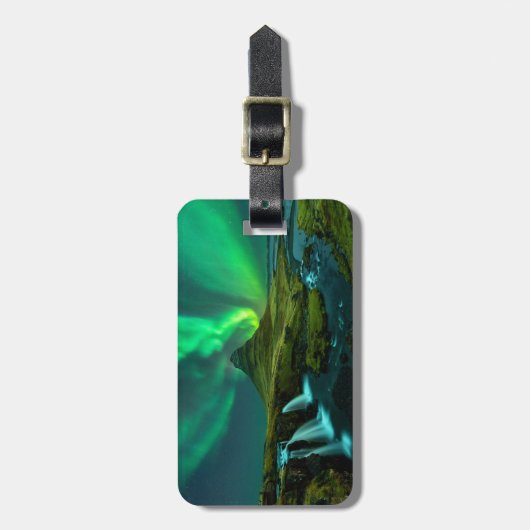 Waterfalls | Kirkjufellfoss Waterfall, Iceland ラゲッジタグ (正面縦)