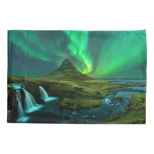 Waterfalls | Kirkjufellfoss Waterfall, Iceland 枕カバー (裏面)