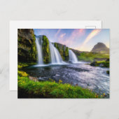 Waterfalls | Kirkjufellsfoss, Iceland ポストカード (正面/裏面)