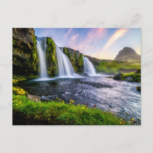 Waterfalls | Kirkjufellsfoss, Iceland ポストカード (正面)
