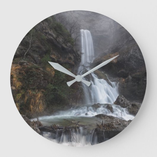 Waterfalls | Los Chorros Waterfall ラージ壁時計 (正面)