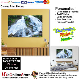 Waterfalls Nature Relax Home Office Picture 11 キャンバスプリント