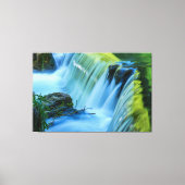 Waterfalls Nature Relaxation Home Office Canvas Pr キャンバスプリント (正面)